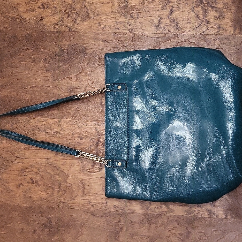 Michael Kors Leather Bag with Gold Accents - Picture 2 of 16